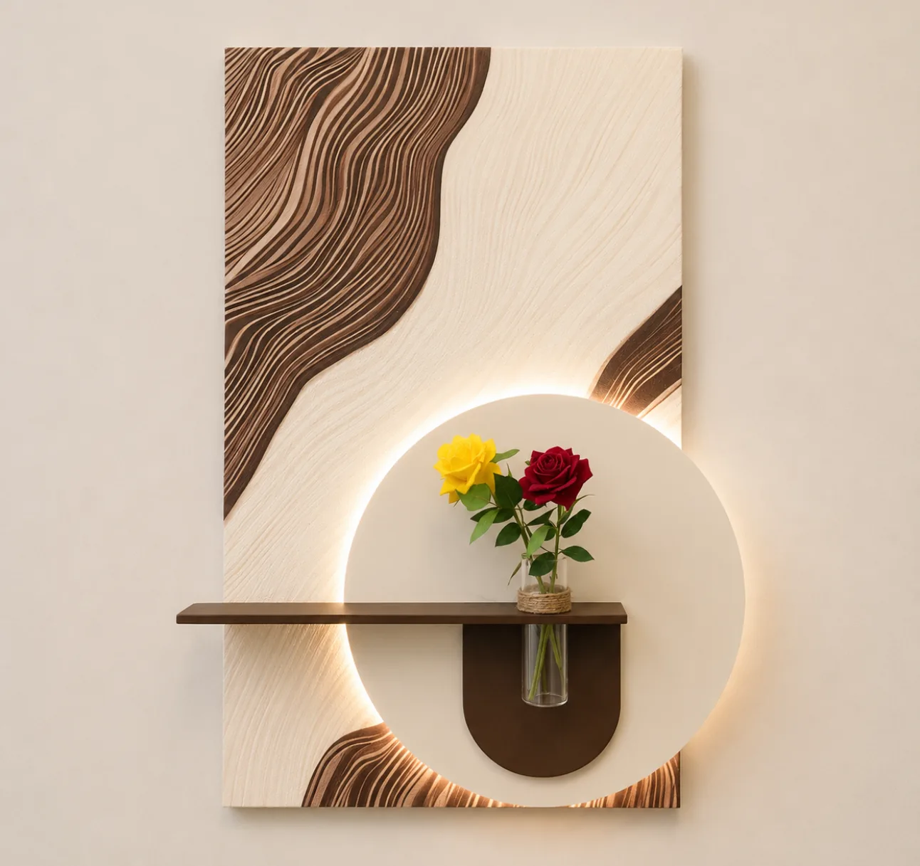 The Nacha Bloom, LED curated 3D wall art, 80 x 120 x 7 cm